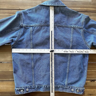VINTAGE Old Navy Denim Trucker Jacket 90s Mens Small Medium