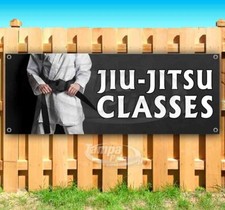 JIU-JITSU CLASSES Advertising Vinyl Banner Flag Sign Many Sizes USA MARTIAL ARTS