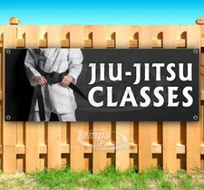 JIU-JITSU CLASSES Advertising Vinyl Banner Flag Sign Many Sizes USA MARTIAL ARTS