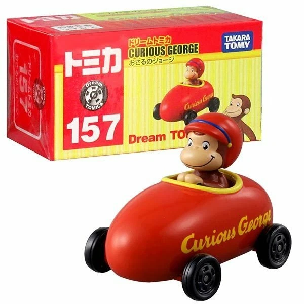 Takara Tomy Dream Tomica Model Car - No. 157 Curious George