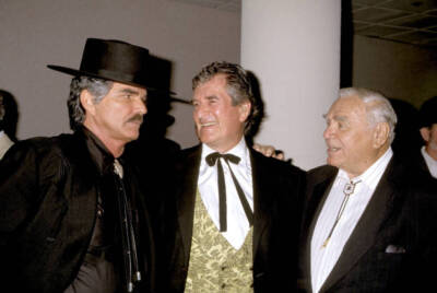 Burt Reynolds Hugh O Brian Ernest Borngine 13th Golden Boot Aw- 1995 Old Photo 1