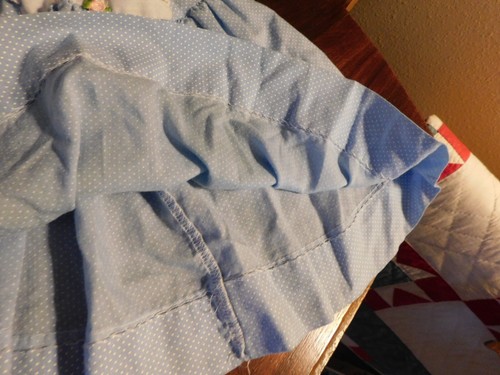 Toddler Dress Vintage USA Blue Polka Dot 18 Month - Picture 4 of 5