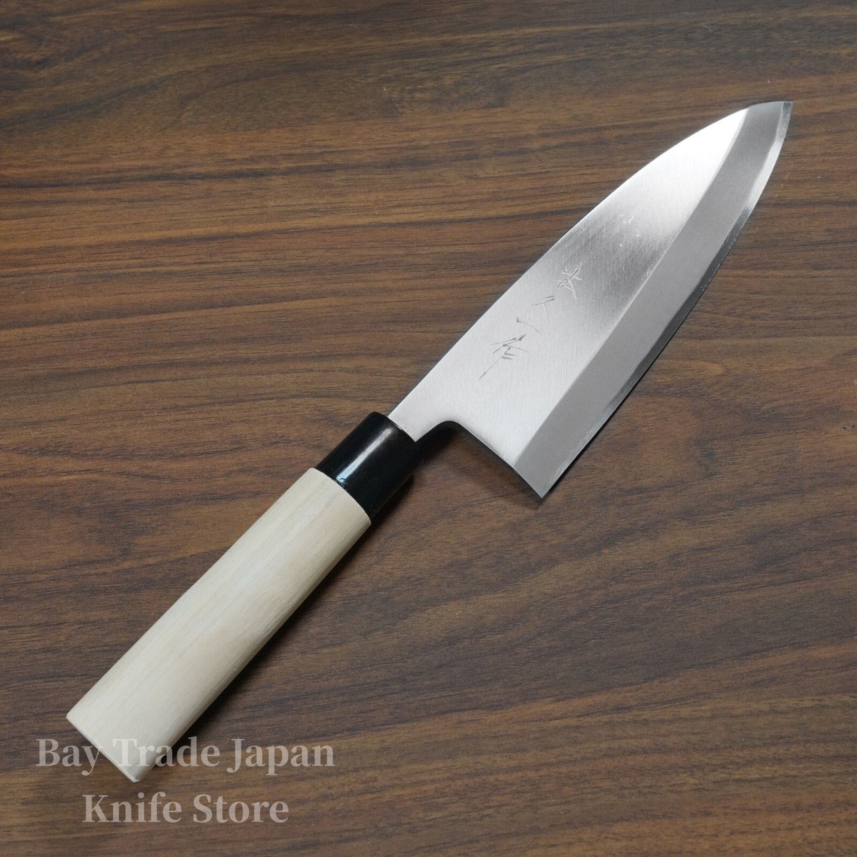 Japanese Motokyuichi Shirogami White #2 Steel Deba Knife