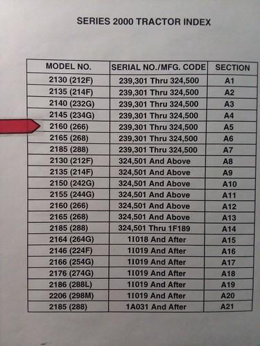 Cub Cadet Lawn Tractor 2160 Parts Manual MTD 266 series 2000 s/n 239,301-324,500 - Picture 2 of 3