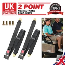 2X Universal 2 Point Vehicle Auto Seat Belt Truck Lap Belts Adjustable Strap