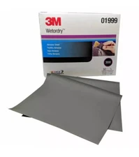50ct 3M Wet or Dry 9" x 11" Sandpaper Sheets 01999 - Grit 3000 Auto Body Sanding