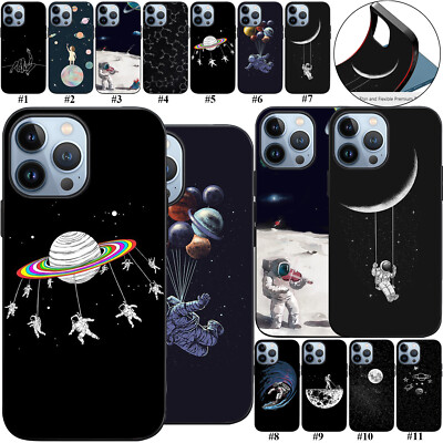 Galaxy Space Phone Case For iPhone Air 17 16 15 14 Pro Max 13 12 Silicone Cover