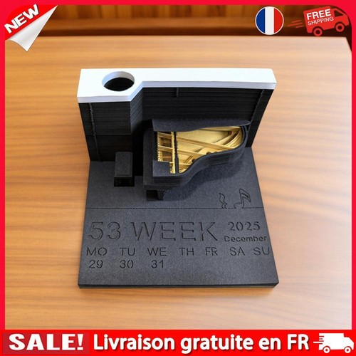 Calendrier 2026 · Sculpture En Papier Carrousel · Bloc-notes Stéréo 3D