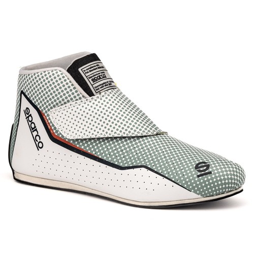 SPARCO Prime-T racing shoes Leather Boots white blue black rally FIA SALE - Picture 2 of 5