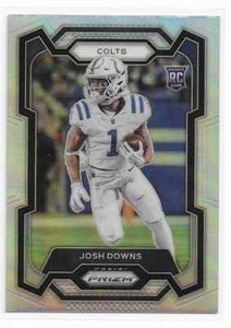2023 Panini Prizm - Rookies Josh Downs #345 Silver Prizm (RC)