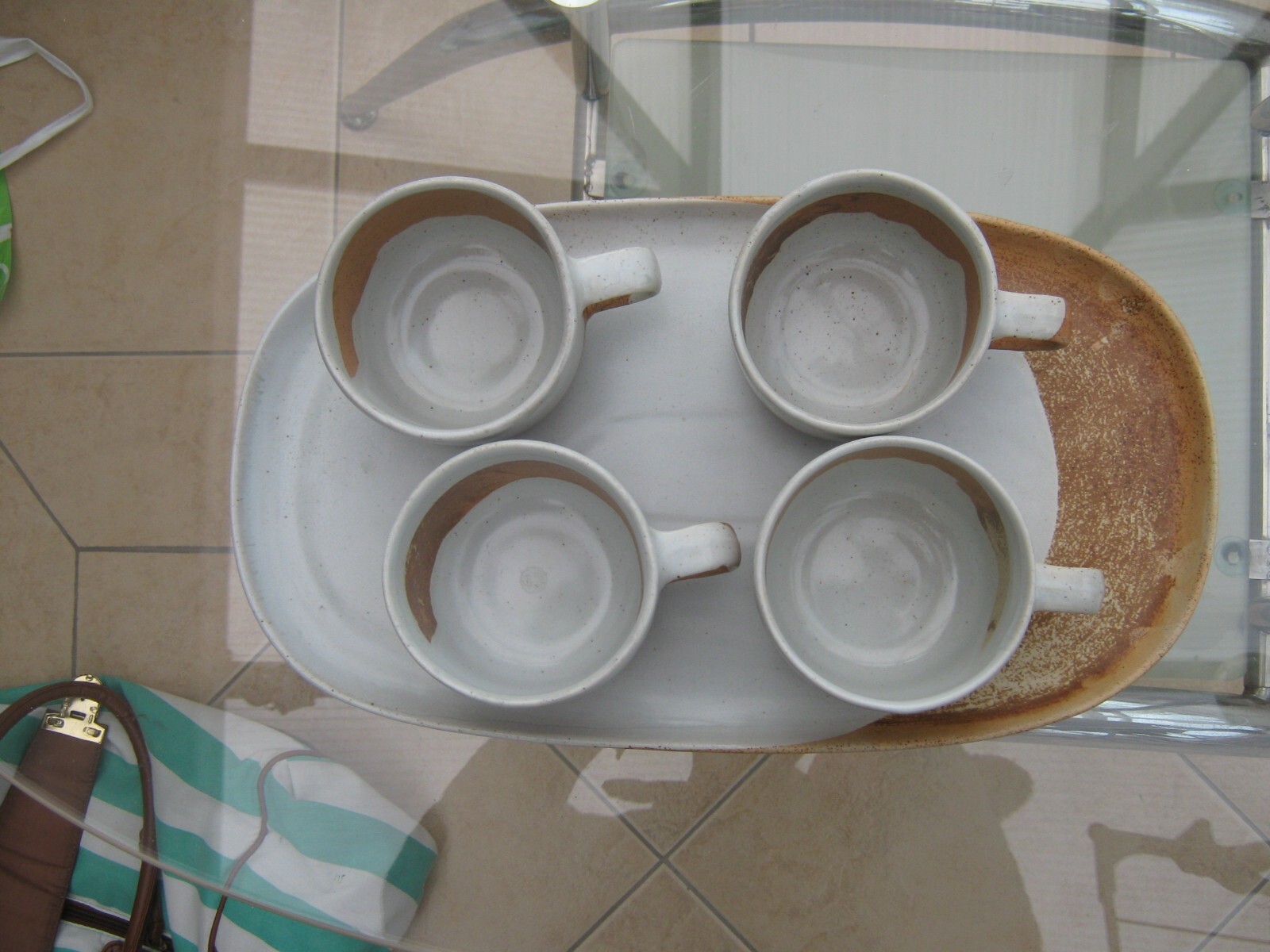 Extremely Rare Habitat Elzora Serving Tray and 4 mugs set Discontinued