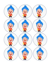 12 plim plim edible paper, cupcake cookie oreo toppers CHOOSE YOUR SIZE