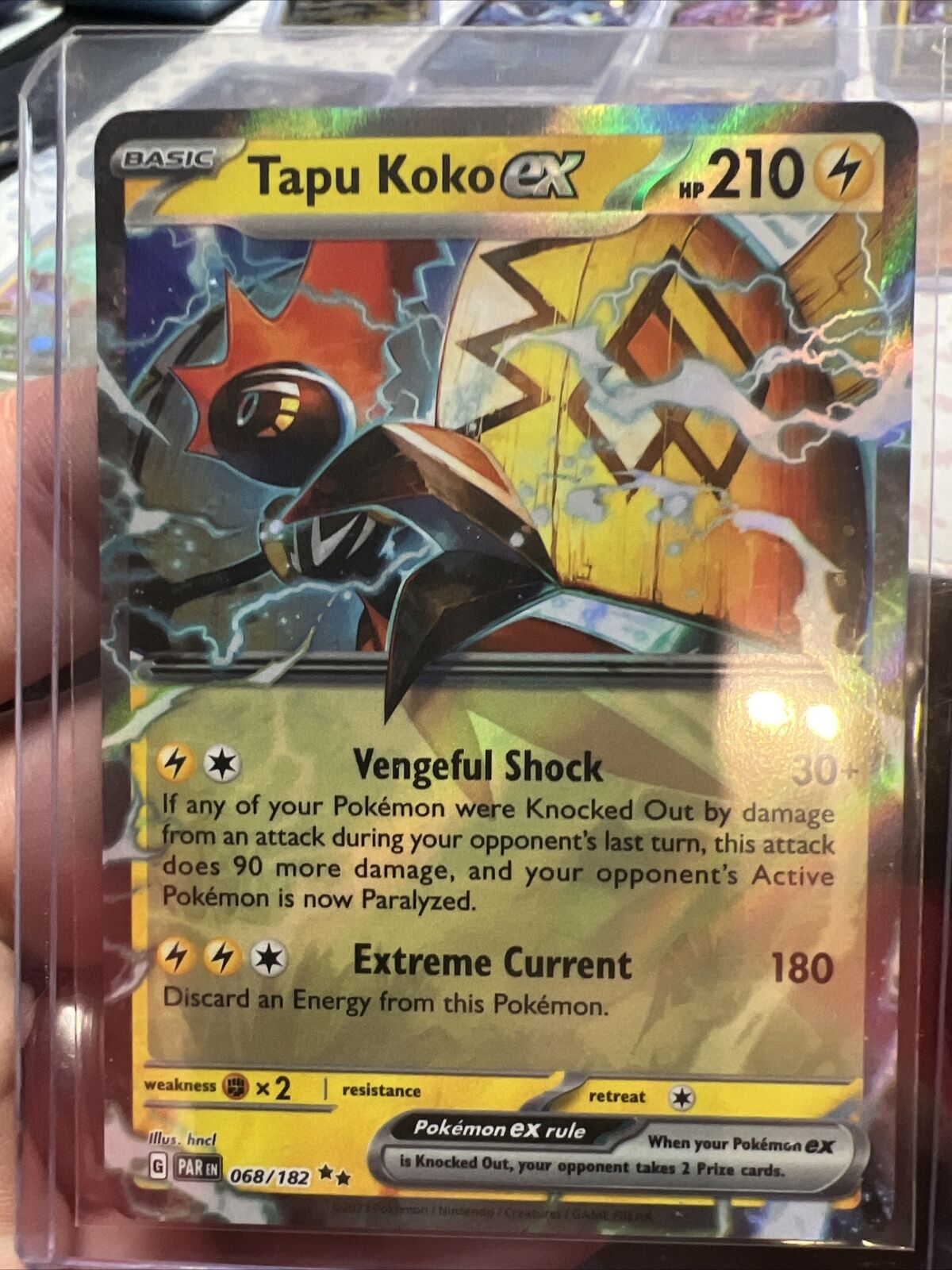 Pokemon Tapu Koko ex 222/182 Paradox Rift Scarlet & Violet Ultra Rare –  CPJCollectibles