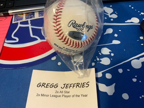 Gregg Jefferies Signed Rawlings Official MLB Baseball w/2x All Star - (SS COA) - Picture 3 of 4