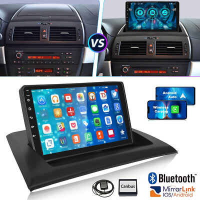 Für BMW X3 E83 2004-2012 Android 14 9''Autoradio Apple Carplay Navi RDS Bluetooth