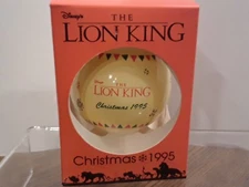 Disney The Lion King Christmas Ball Ornament Vintage Simba / Nala 1995