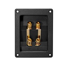 Lautsprecher Anschluss Terminal Polklemmen vergoldet / Bi-Wiring Anschluß