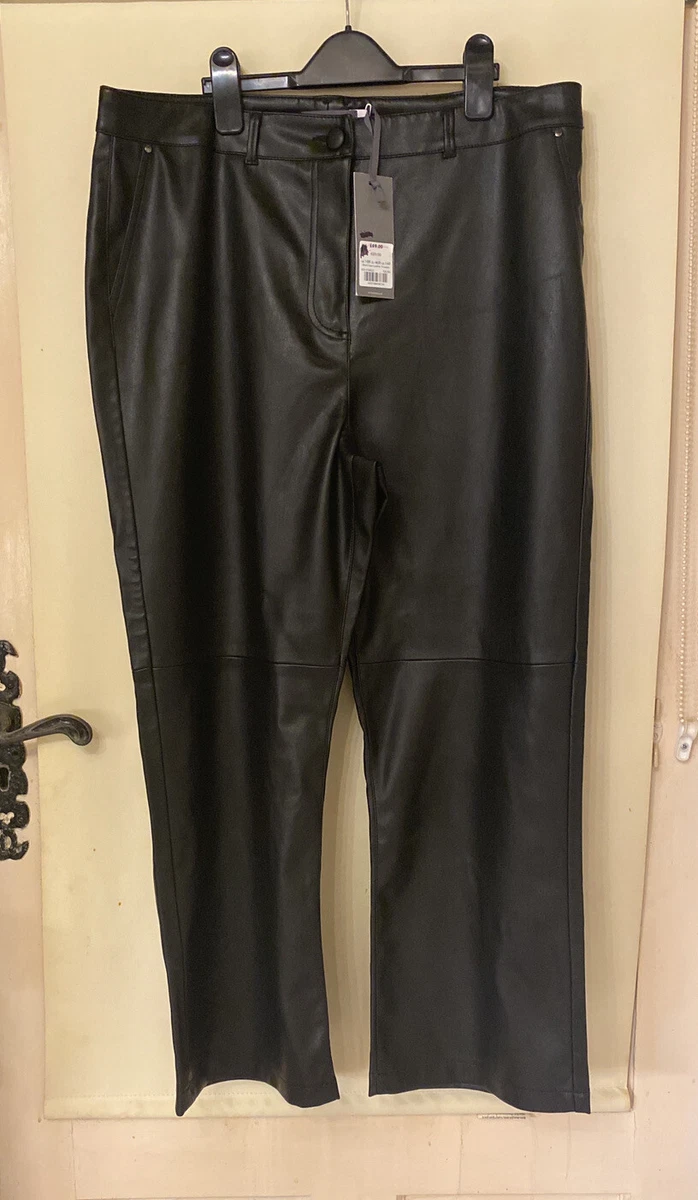 Mint velvet faux leather trousers sale