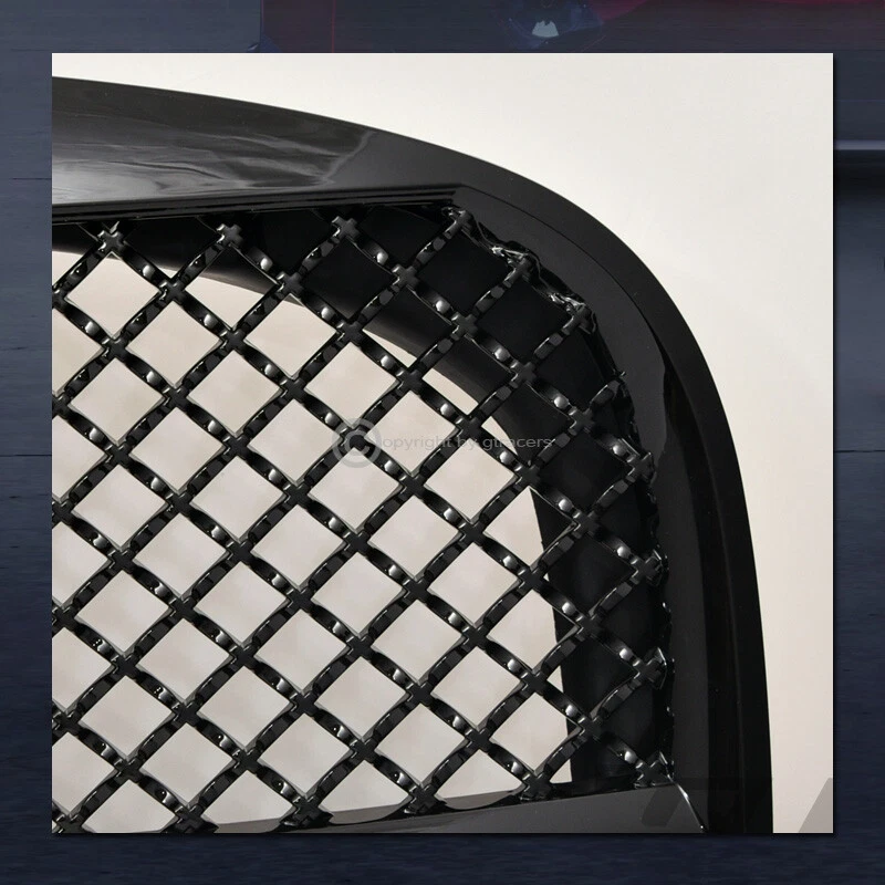 Cubierta de rejilla de parachoques delantero estilo malla deportiva negra ABS para Chevy Hhr 06-11 Foto 3 de 4