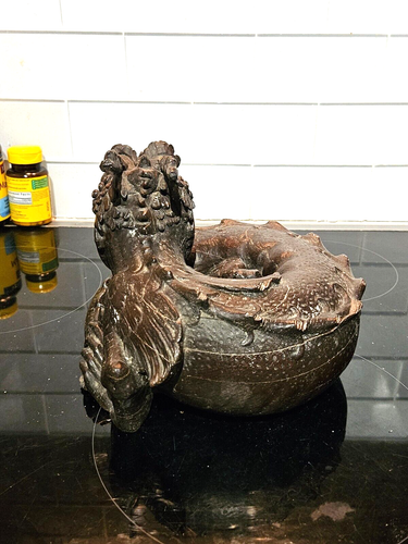 ANTIQUE VICTORIAN CARVING OF A DRAGON, SUPER COOL - Picture 5 of 11