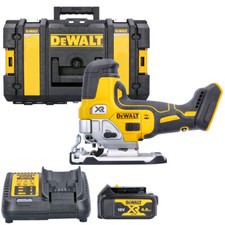 DeWalt DCS335 18V XR Cordless Brushless Body Grip Jigsaw With 1 x 4.0Ah Batte...