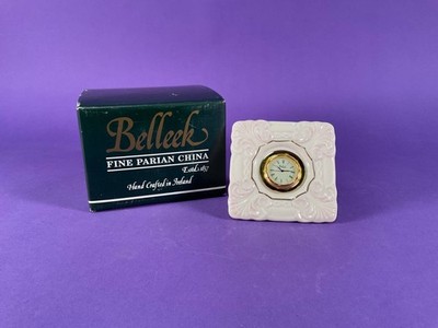 Belleek Georgian Shell Square Clock