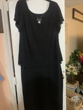 Women’s Black Dress Formal/semi-formal SL Fashions Size 20W