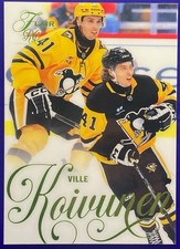 25-26 UD Flair Hockey Rookie Forecheck Green 181 Ville Koivunen /349