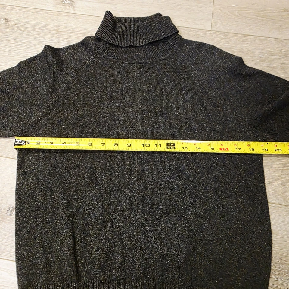 Suéter De Colección Informal Esquina Manga Larga Mezcla Seda Cachemira Gris Talla Lg Foto 3 de 4