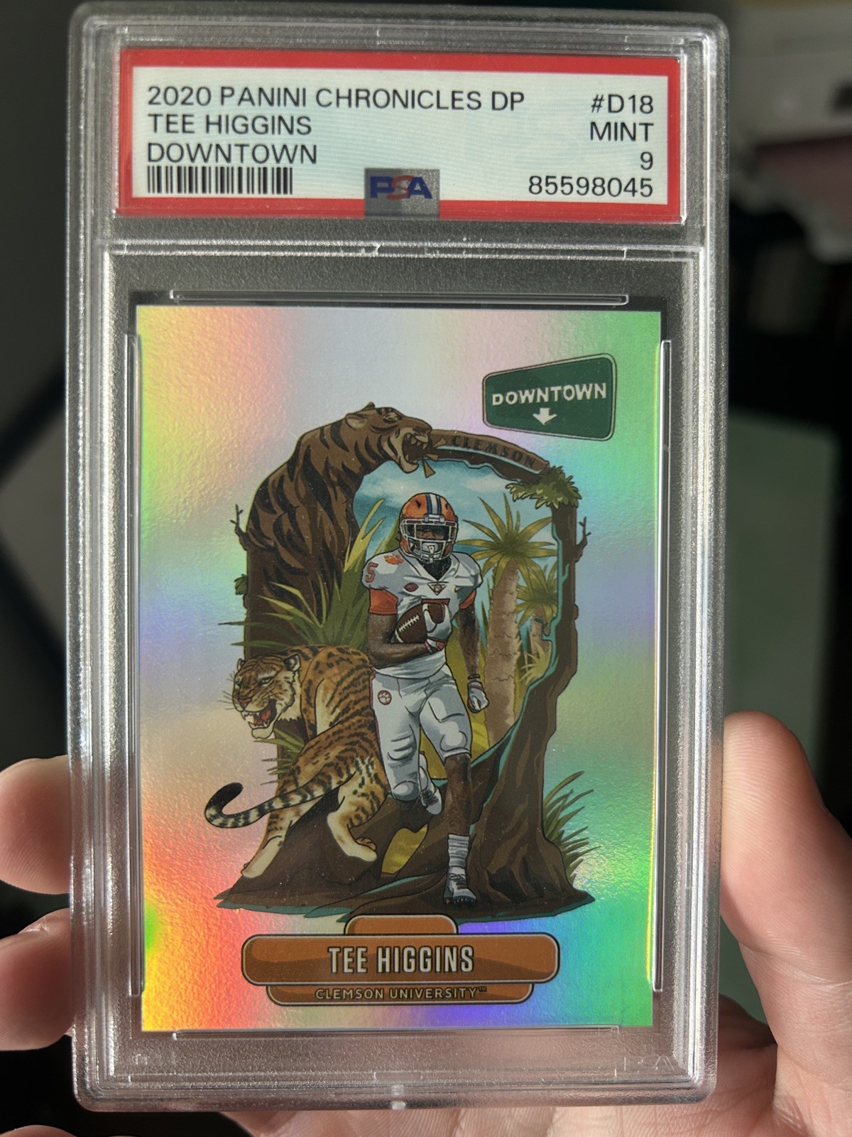 Tee Higgins 2020 Chronicles Draft Picks Rookie Case Hit DOWNTOWN! Super Rare SSP