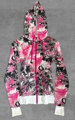 INSANE RARE Abbey Dawn By Avril Lavigne Headphones Zip Up Hoodie Size Medium