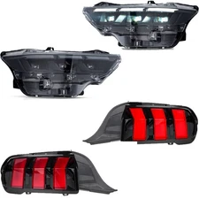 VLAND LED Projector Headlights& LED Tail lights For 2024-2026 Ford Mustang S650