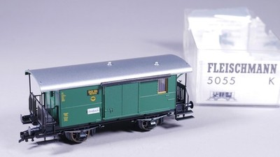 H0 DC Fleischmann 5055 K Gepäckwagen LPw 049 134 Nürnberg DRG in OVP #NP_775