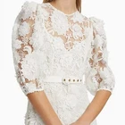 Zimmermann Halliday Lace 3D Flower Midi Dress Sz 4 UK- 12 US / Sz Large Wedding