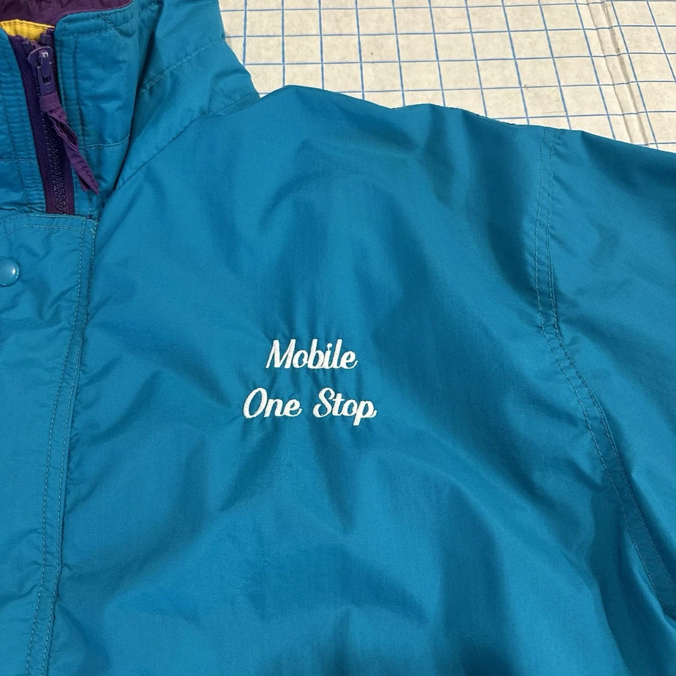 Chaqueta Mobil Oil Gas L Color Block Wearguard 407 Sharon Blue De Colección Foto 3 de 4