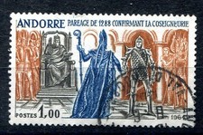 Andorra French 1964 History (2nd issue) 1Fr Confirmation Co-Govt. 1288 fine used