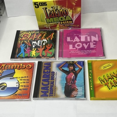 Latino Mega Hits 5 CD Box Set Mambo Latin Pop Dance Compilation Nuevas Voces