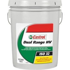 Castrol Dual Range HV ISO 32 Hydraulic Fluid, 5 Gallon Pail 15B6B0