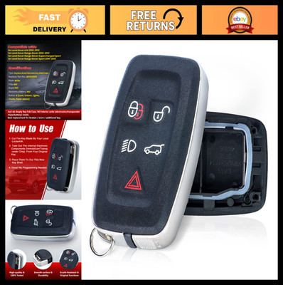 Smart Remote Car Key Fob Case Cover Shell Replacement for LR4 Range Rover Sport