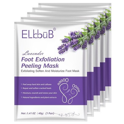Foot Peel Mask - 5 Pack Foot Mask for Dry Dead Skin, Callus, Repair Rough Heels