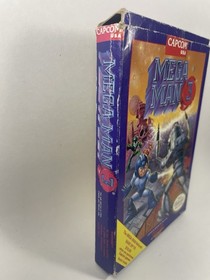 Nintendo Mega Man 3 (NES, 1990) - Styrofoam + GAME + Box Tested Works