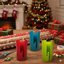 3pcs Sliding Wrapping Paper Cutter Tool Christmas Gift Wrap Paper Craft Cutting