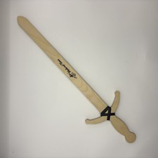 Official Medieval Times Black And White Knight Wooden Sword Pretend