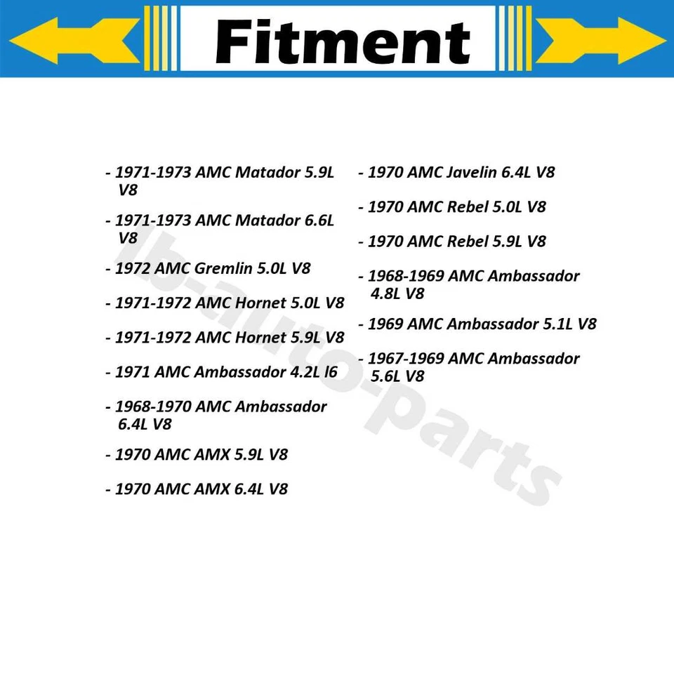 Manguera de freno delantera Dorman 2 piezas para AMC American 1967-1968 5,6 L Foto 4 de 4