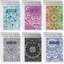 24 Pack Mini Photo Album 4 x 6 Small Photo Book with Removable Decorative Ins...