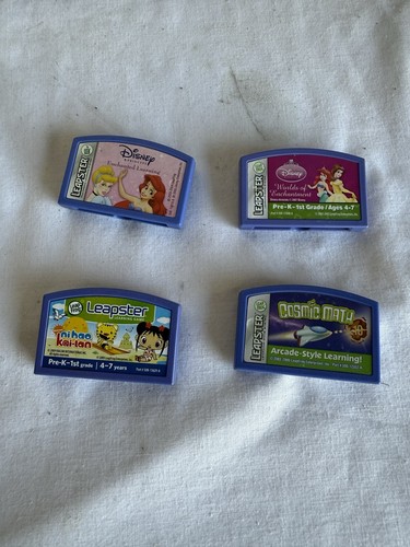LEAPFROG LEAPSTER Learning Game System BUNDLE w/ 20 Games & Case - Tested - Picture 11 of 12