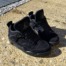 Jordan Air Jordan 4 Retro Black Cat Black Mid Top Lace-Up Men  s 5