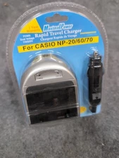 Maximal Power Travel Charger for Casio NP-20 NP-60 NP-70 New In Box