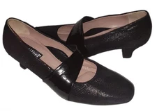 BEAUTIFEEL Womens EU 36  US 5.5 Blk VICTORIA LUMINOUS PUMPS Suede/Patent Leather