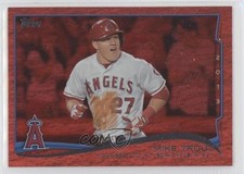 2014 Topps Season Highlights Checklist Red Hot Foil Mike Trout #364 k0w